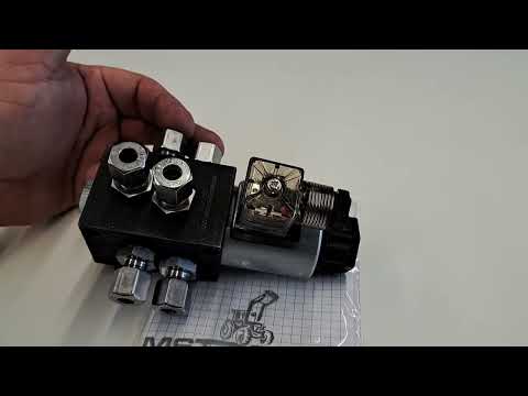 Schlepperhydraulik doppelwirkendes Steuergerät mit Magnetventil erweitern 25L/Min für 6 & 8mm Rohr