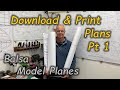 Download & Print Plans Pt 1 - Balsa Model Aeroplane Building