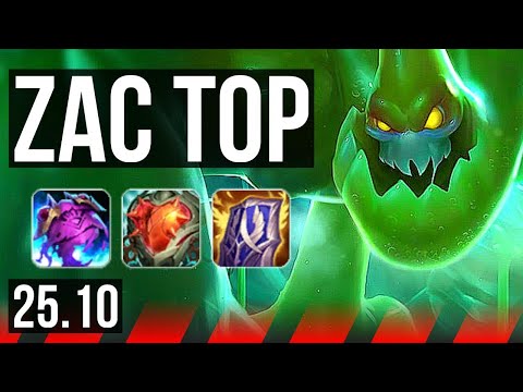 ZAC vs AKALI (TOP) | 9/3/10, Dominating | NA Master | 25.10