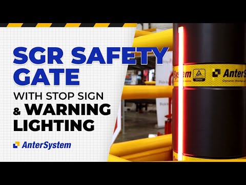 SGR Safety Gate with stop sign & warning lighting from Anter System