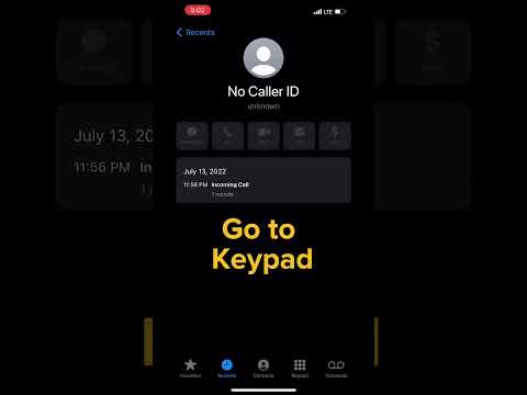 How to find a “non caller ID”