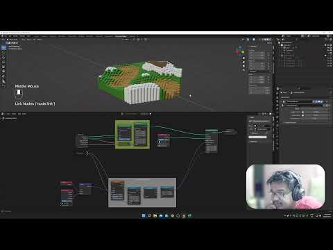 Blender 3.0 Hex World Tutorial using geometry node - Part 3 - Creating different tiles and colors.