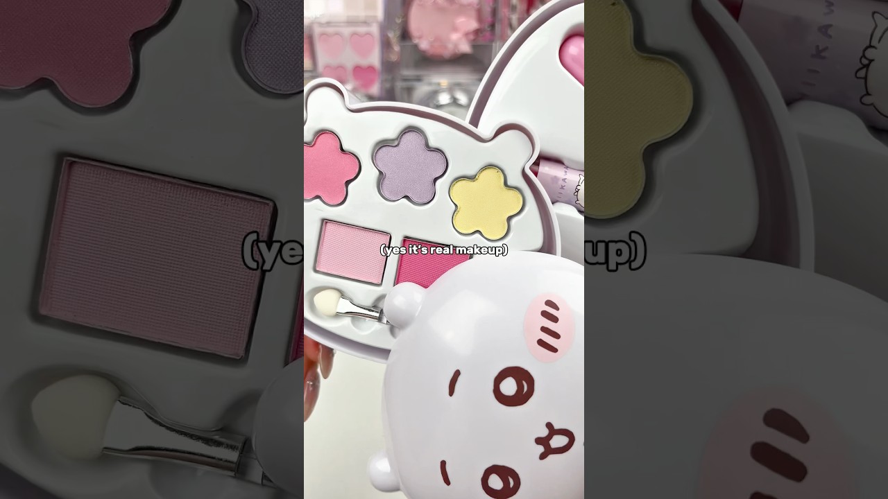 Did I just get the world's CUTEST MAKEUP PALETTE 😱 #beauty #chiikawa #relatable #makeup
