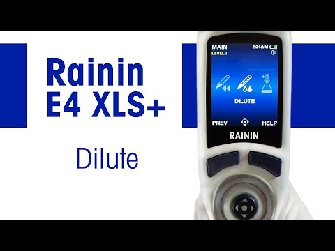 Electronic Pipette | Rainin E4 | Dilute Mode