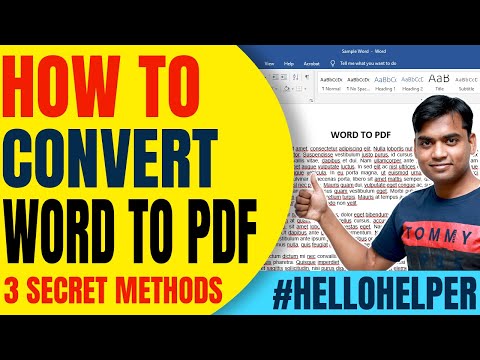 How To Convert Word to Pdf Without Losing Formatting...