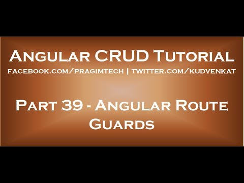Angular route guards