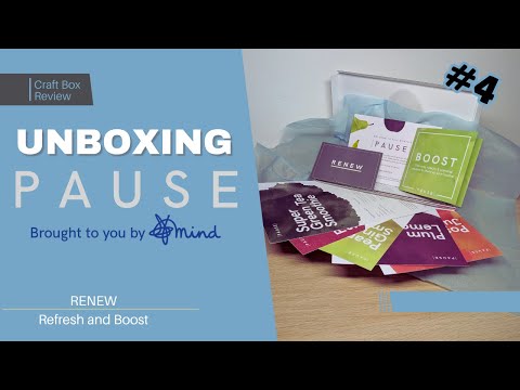 Unboxing the Mind PAUSE Box - Craft Kit Review - Mindfulness delivered right to your door! Box 4 REC