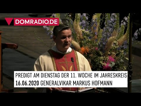Generalvikar Markus Hofmann über den Heiligen Benno – Predigt Frühmesse 16.06.2020