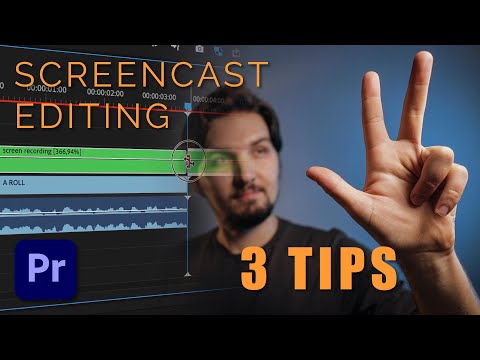 3 TIPS for editing SCREEN RECORDINGS in Premiere Pro - how to make interesting screencasts