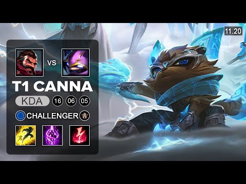 T1 Canna Kennen Top vs Graves - EUW Challenger - Season 11 Patch 11.20