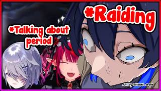 [ENG SUB/Hololive] Kronii pick the best timing to raid Biboo and IRyS stream
