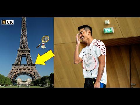 Lin Dan, Lee Chong Wei, Taufik Hidayat & Peter Gade Badminton INSIDE the Eiffel Tower! Paris 100 🏸