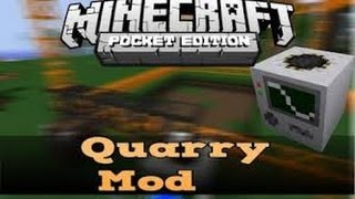 quarry mod minecraft pe 0.10.5 mineradora automatica