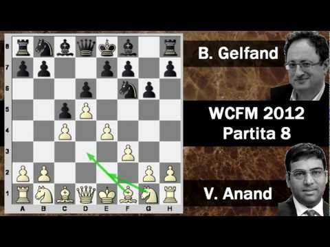 Partite Commentate di Scacchi 01- V. Anand vs B. Gelfand - WCCM 2012 - GAME 8