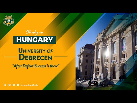 Welcome to the University of Debrecen, Hungary