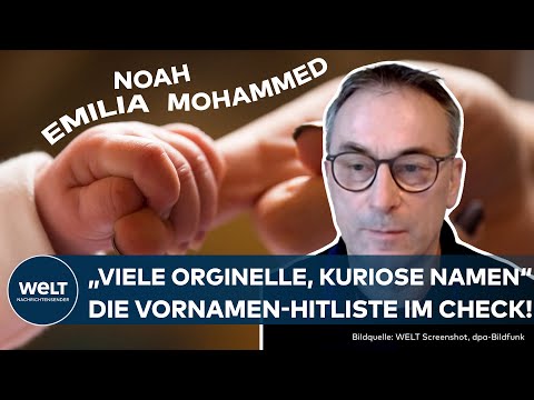 BELIEBTESTE BABYNAMEN: Emilia und Noah weiter an der Spitze! Mohammed landet auf Platz 2