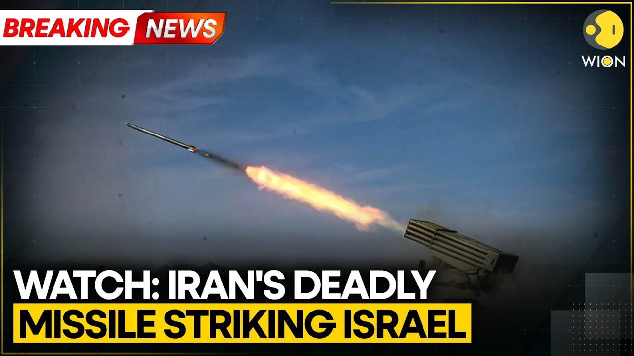 Israel-Iran War: Iran Releases Moment of Missile Attack on Israel, US Bases | WION News