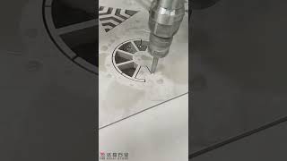 Marble Tile Water-Jet Cutting for Decoration