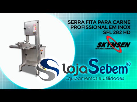 Serra Fita para Carne Inox Profissional Skymsen SL 282