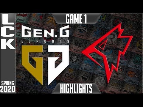 GEN vs GRF Highlights Game 1 | LCK Spring 2020 W1D4 | Gen.G vs Griffin G1
