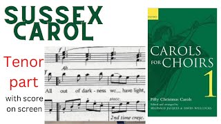 Sussex Carol Tenor part Carols for Choirs Book 1