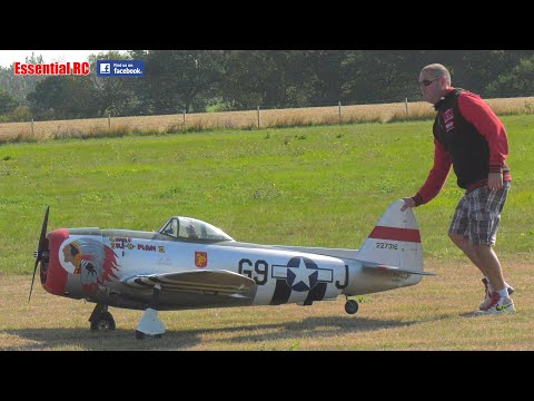 GIANT 1/4TH SCALE RC REPUBLIC P-47 THUNDERBOLT | WORLD WAR II FIGHTER AIRCRAFT