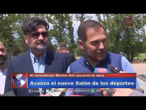 Villa María: Nuevo Salón de los Deportes. Avance de obra