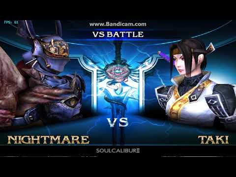 SilentWall (Nightmare) VS werD (Taki) April062018 Soul Calibur II NetPlay