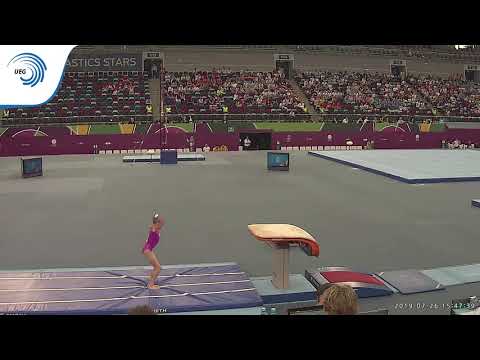 Viktoria LISTUNOVA (RUS) - 2019 EYOF Champion, vault