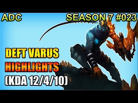 Deft VARUS vs EZREAL ADC - Patch 6.24 KR Ranked