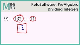 KutaSoftware: PreAlgebra- Dividing Integers