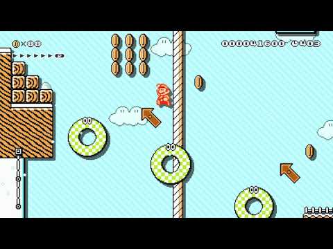 Super Mario Maker 2 - しろくかがやく きんせかい ~ A Snowy World ~ by TomatoJr. - No Commentary