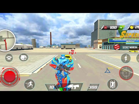 Flying Ambulance Dog Robot Car Game - Open World - Android Gameplay Part 2