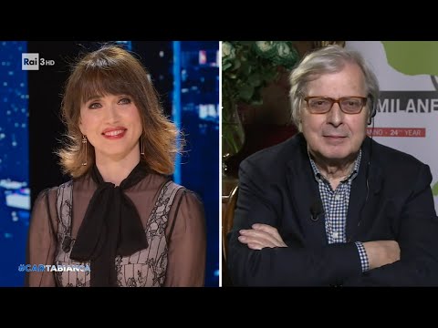 Chiara Francini and Vittorio Sgarbi - Cartabianca - May 23, 2023