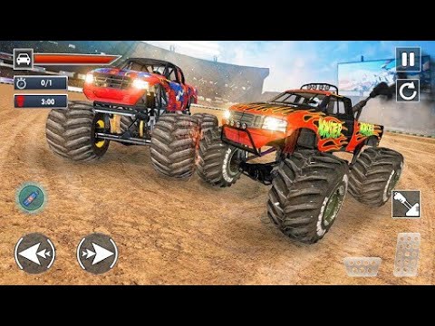 US Monster Trucks stunt Derby Arena Crash Stunts Racing Simulator - Android Gameplay
