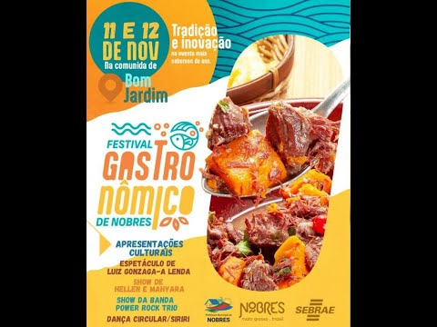 Convite evento gastronômico em Bom Jardim | Dias 11 e 12 de Nobres
