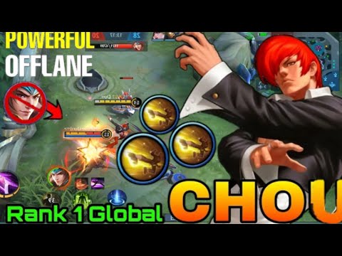 18 KILLS POWERFUL OFFLINE  CHOU!! - TOP 1 Global Chou  By Cake.-Mobile Legends