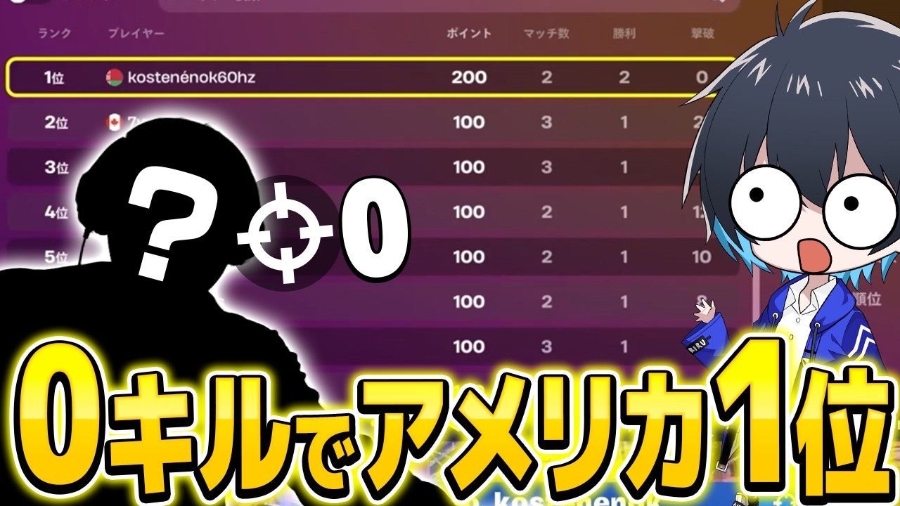 0キルでアメリカ1位!?突如現れた天才を解説します。【フォートナイト/Fortnite】