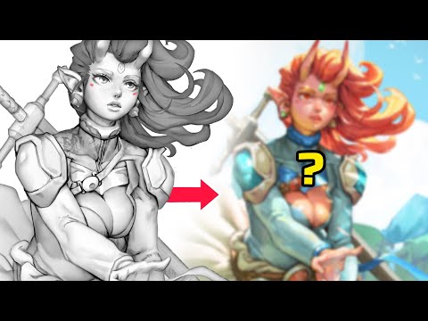 HOW TO COLOR YOUR DRAWINGS (in any software) 👨‍🎨