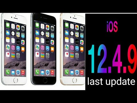 last update iOS 12.4.9 iPhone 4/5/6 all models update full installation this video.