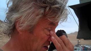 Oman desert Wind and Rain on a first night.