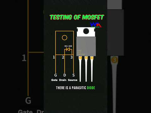 Testing of MOSFET Explained with 3D Animation #mosfet #3danimation #3delectronics