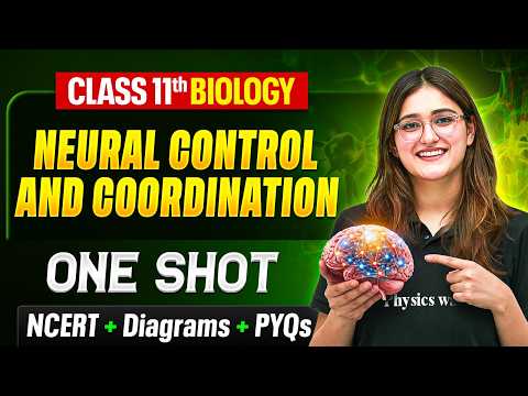Neural Control And Coordination Class 11 One Shot 🔥 | NCERT + Diagrams | By Aarushi Ma'am
