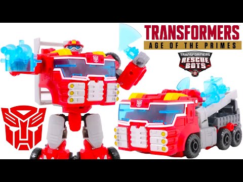 Transformers Age Of The Primes Voyager Class Rescue Bots Heatwave Review (4K)