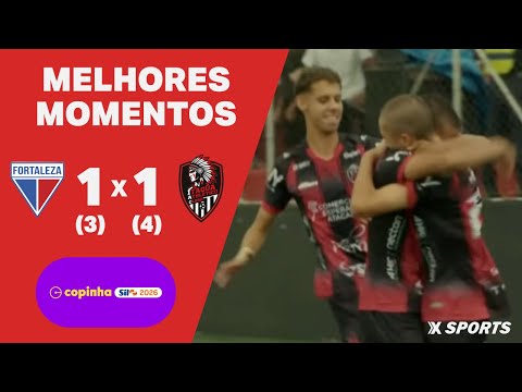 Gols e lances de Fortaleza x IAC