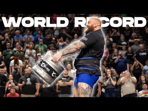 NEW KEG TOSS WORLD RECORD | Hafthor Bjornsson
