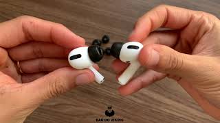 Vídeo de Kit Fixador PMG EarTips de Espuma Anatômica Preto Compatível com AirPods Pro