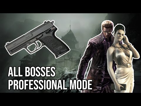 Kill ALL BOSSES with H&K P8/Handgun - Resident Evil 5 Gold Edition - Professional Mode