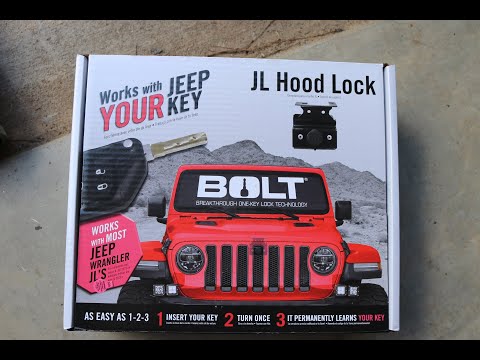 Bolt Hood Lock for Jeep Wrangler JL
