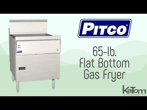 Pitco 65-lb. Flat Bottom Gas Fryer (FBG18)